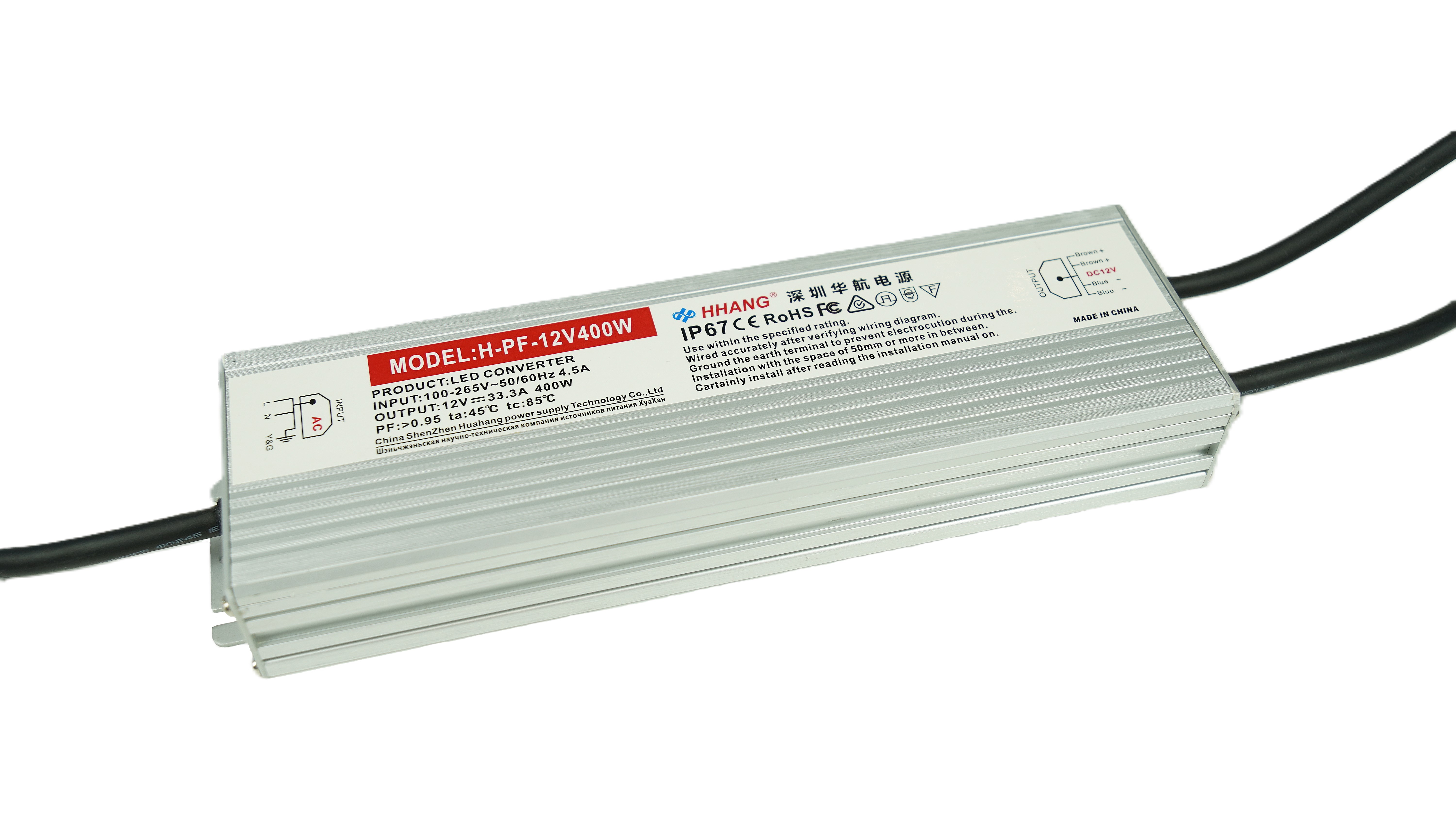 Блок питания SLIM-12V-3Y-400W-IP67-HH