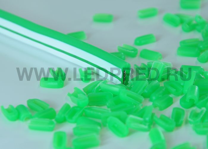 Заглушка зеленая для тонкого неон NEONTHIN-12-ZAGLUSHKA-GREEN-SILICONE612-10mm-TP
