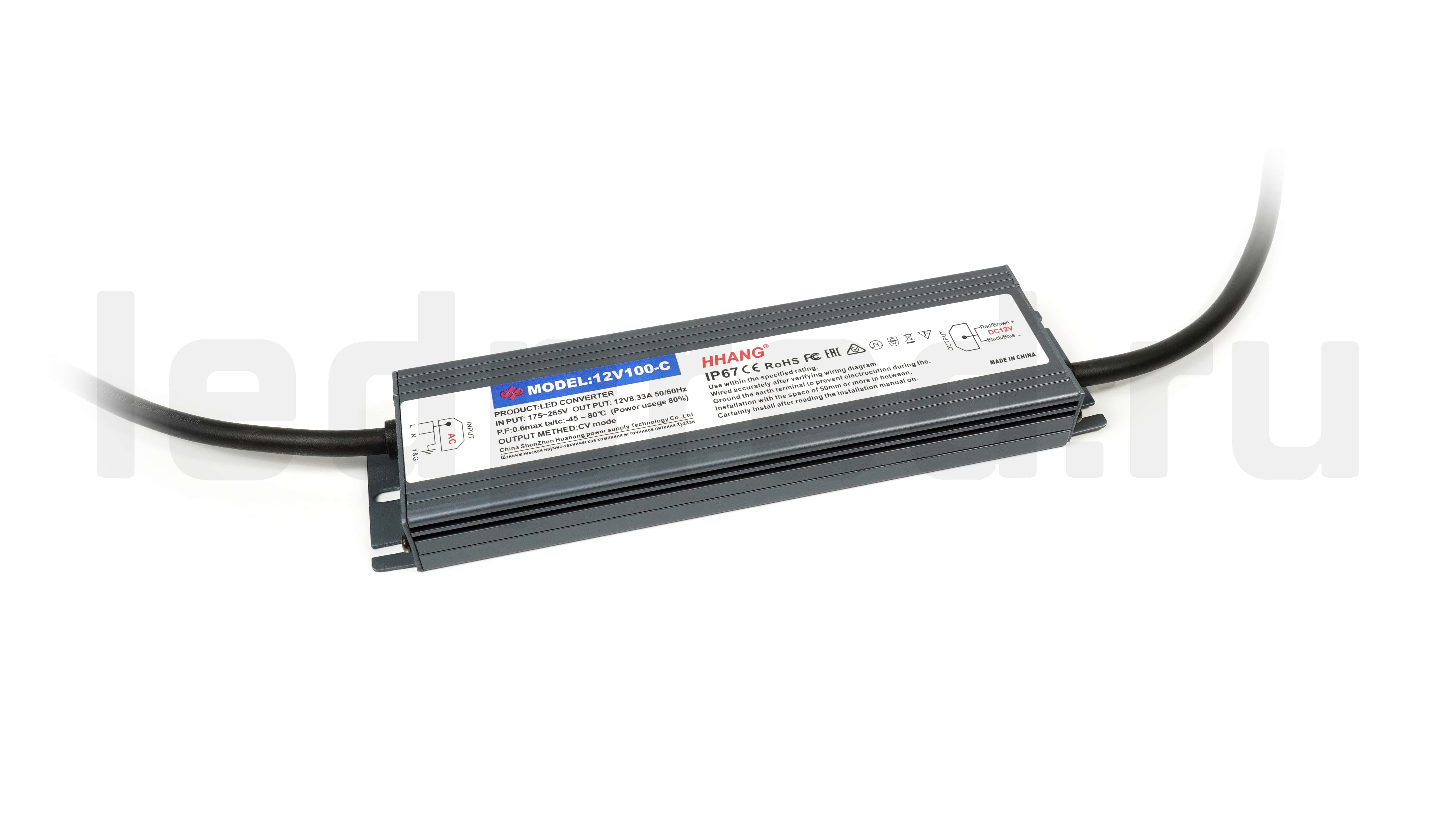 Блок питания SLIM-12V-3Y-100W-IP67-HH