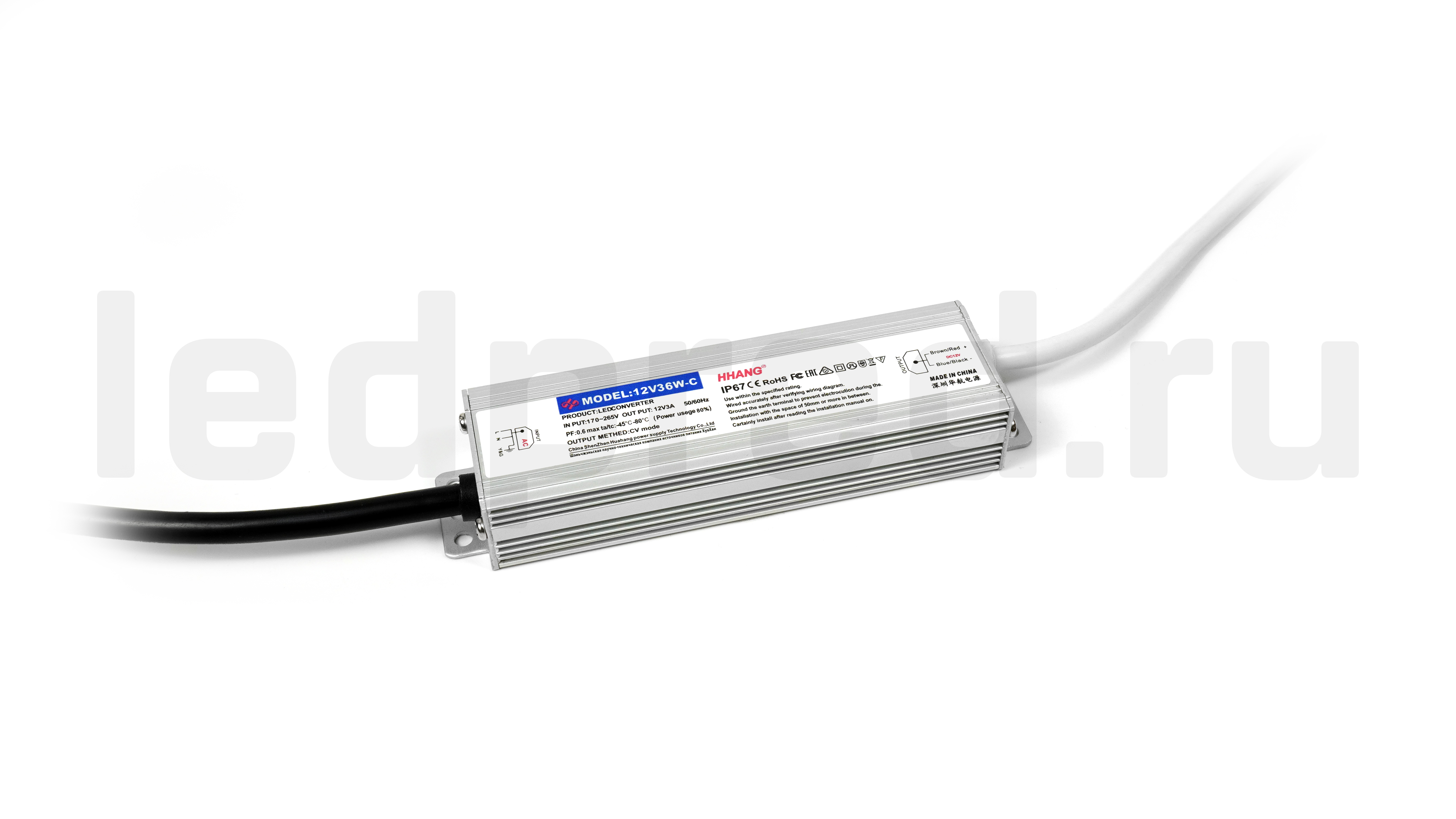 Блок питания SLIM-12V-3Y-36W-IP67-HH