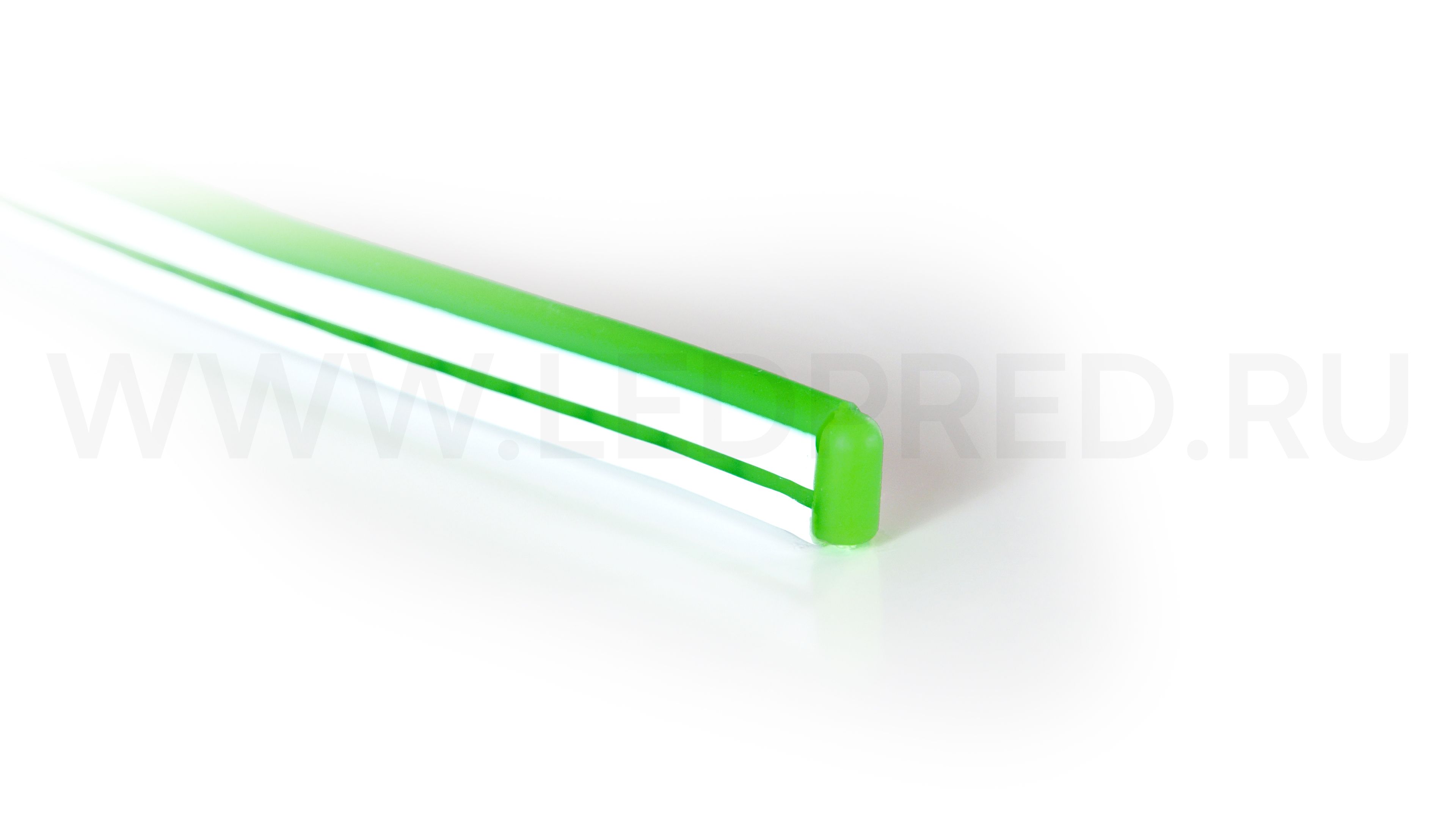 Заглушка зеленая, для тонкого неона DL-NEON-ZAGLUSHKA-GREEN-612-MEN