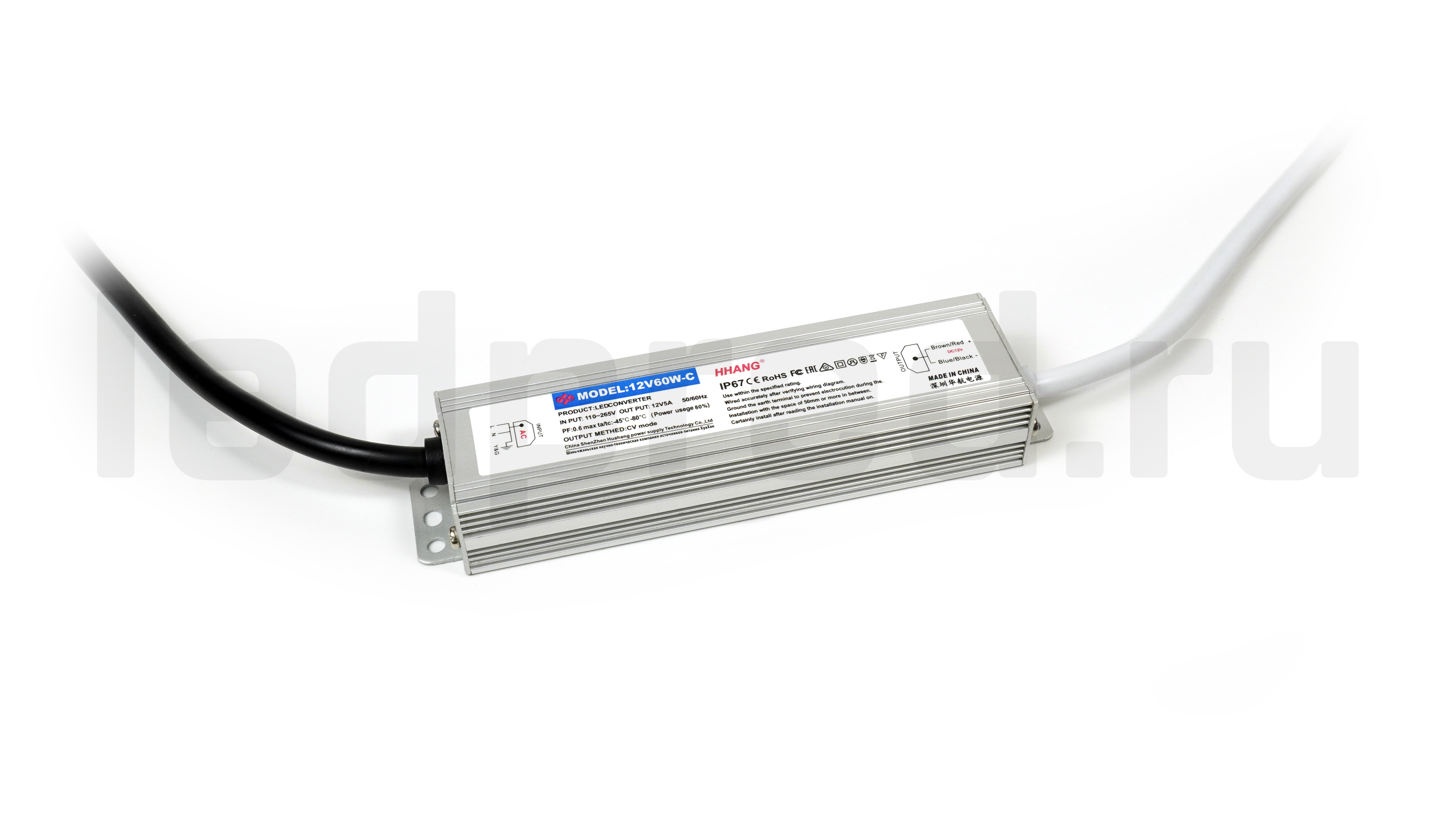 Блок питания SLIM-12V-3Y-60W-IP67-HH