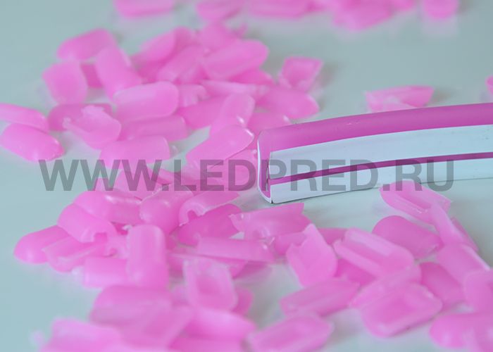 Заглушка розовая для тонкого неон NEONTHIN-12-ZAGLUSHKA-PINK-SILICONE816-10mm-TP