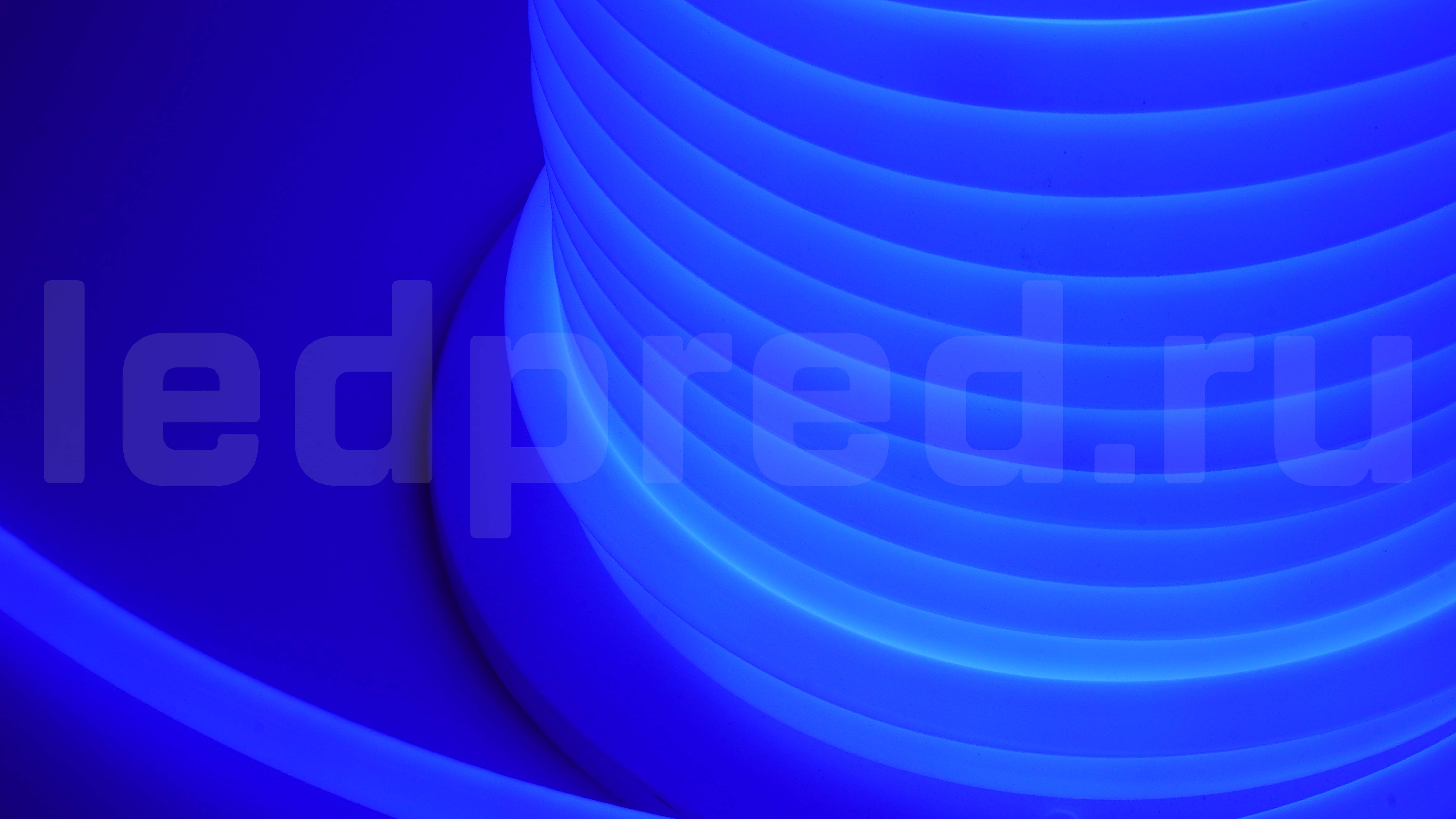 Неон круглый 220V, цвет синий NEONTHIN-CIRCLE-220-B-SILICONE-16-MEN