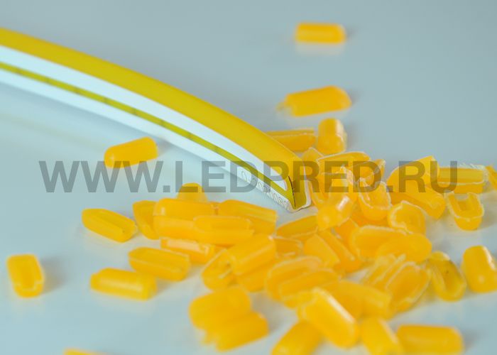 Заглушка оранжевая для тонкого неон NEONTHIN-12-ZAGLUSHKA-ORANGE-SILICONE612-10mm-TP