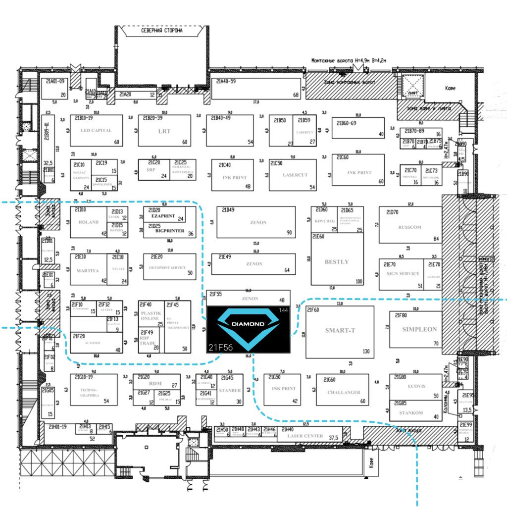 Стенд Диамонд-Лед на выставке РЕКЛАМА 21