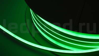 Неон тонкий 12V, цвет светло зеленый NEON-612-SIL-DC12-LIGHT GREEN-10mm-MEN