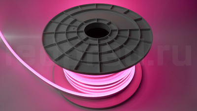 Неон тонкий DX-12V, цвет светло розовый NEON-816-SIL-DC12-LIGHT PINK-10mm-MEN