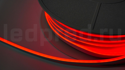Неон тонкий 12V, цвет красный NEON-612-SIL-DC12-RED-10mm-MEN