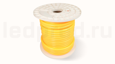 Неон круглый 220V, цвет желтый NEONTHIN-CIRCLE-220-Y-SILICONE-16-MEN