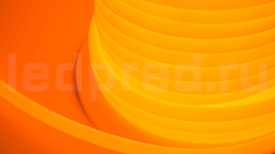 Неон круглый 220V, цвет оранжевый NEONTHIN-CIRCLE-220-О-SILICONE-16-MEN