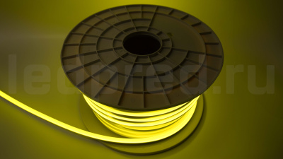Неон тонкий DX-12V, цвет желтый NEON-816-SIL-DC12-YELLOW-10mm-MEN