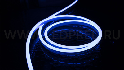 Неон тонкий 12V, цвет голубой NEON-6X12-SILICONE-LB-10MM-MEN
