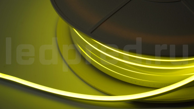Неон тонкий 12V, цвет желтый NEON-612-SIL-DC12-YELLOW-10mm-MEN