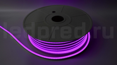 Неон тонкий 12V, цвет пурпурный NEON-612-SIL-DC12-PURPLE-10mm-MEN