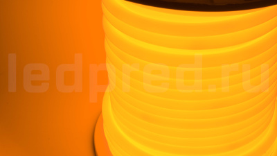 Неон круглый 220V, цвет желтый NEONTHIN-CIRCLE-220-Y-SILICONE-16-MEN