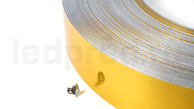 Алюминиевый борт DBX 6cm/06mm-золотой зеркальный-DBX
