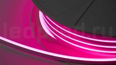 Неон тонкий 12V, цвет светло розовый NEON-612-SIL-DC12-LIGHT PINK-10mm-MEN