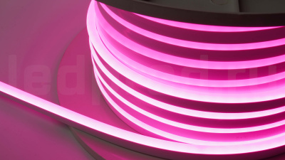 Неон тонкий DX-12V, цвет светло розовый NEON-816-SIL-DC12-LIGHT PINK-10mm-MEN