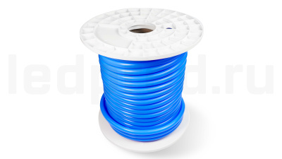 Неон круглый 220V, цвет синий NEONTHIN-CIRCLE-220-B-SILICONE-16-MEN