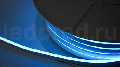 Неон тонкий DX-12V, цвет голубой NEON-612-SIL-DC12-LIGHT BLUE-10mm-MEN