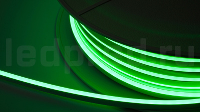 Неон тонкий 12V, цвет зеленый NEON-816-SIL-DC12-GREEN-10mm-MEN