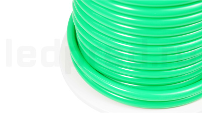 Неон круглый 220V, цвет зеленый NEONTHIN-CIRCLE-220-G-SILICONE-16-MEN