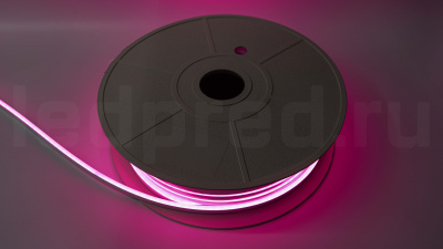 Неон тонкий DX-12V, цвет светло розовый NEON-612-SIL-DC12-LIGHT PINK-10mm-MEN